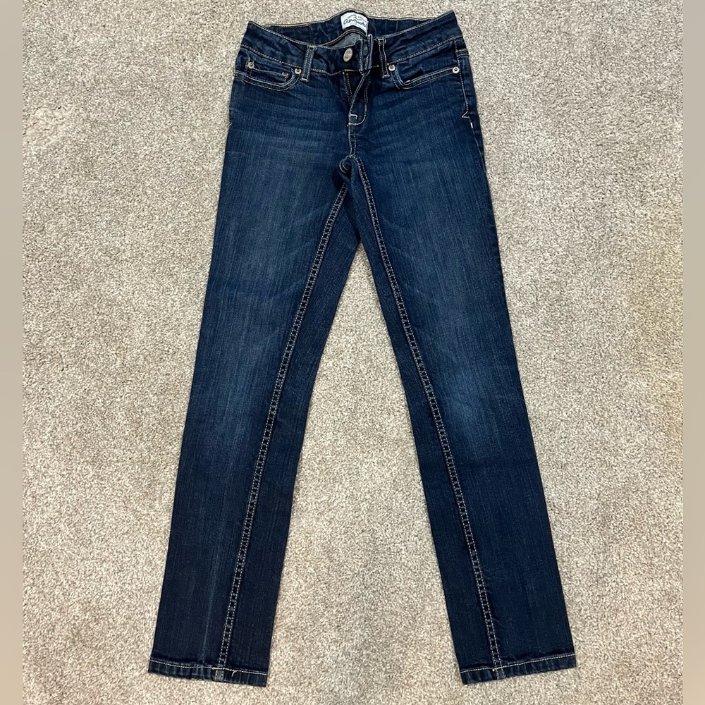 Aeropostale Dark Blue Bayla Skinny Jeans 00Short